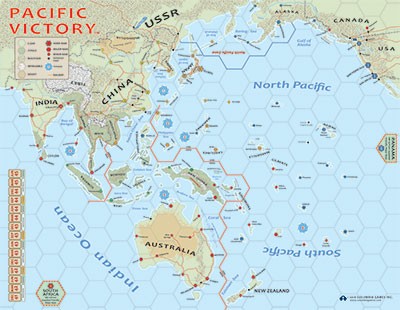 Pacific Victory 2nd Edition: Laminated Map