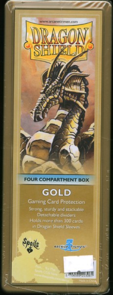 Dragon Shield: Gaming Box 4 Kompartment (Gold)
