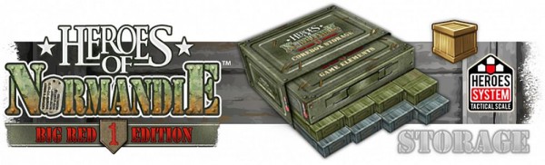 Heroes of Normandie - Game Elements Storage Box &quot;Big Red 1 Edition&quot;
