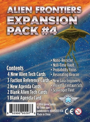 Alien Frontiers - Expansion Pack 4