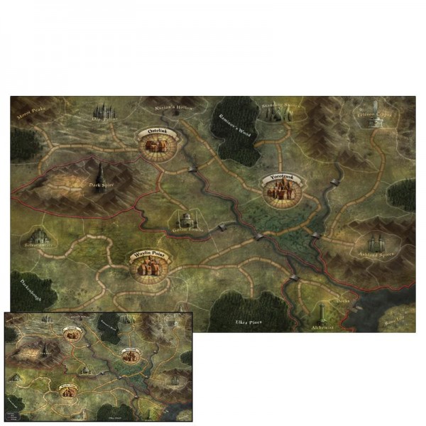 Folklore: The Affliction - Oversized Cloth World Map